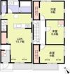 天白区焼山二丁目戸建賃貸A棟の間取り画像