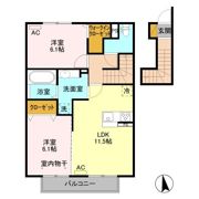 ブルージュの間取り画像