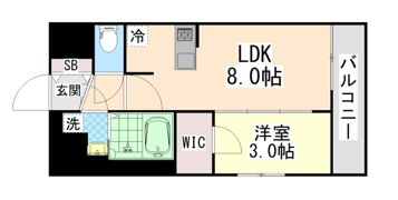 ArtizA王子公園D.C.の間取り画像