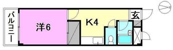 第4こうのマンションの間取り画像