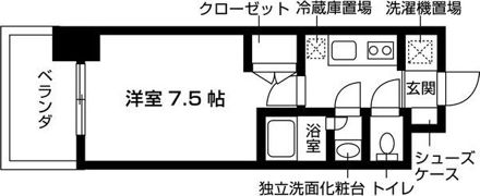 グランハイム山手通の間取り画像