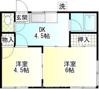 INOUEアパートメントの間取り画像