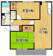 ガーデンヒルズ A棟の間取り画像