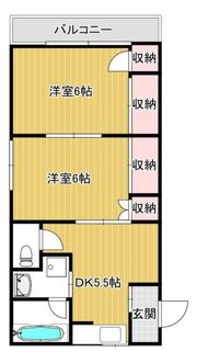 ゼフィール新大津の間取り画像