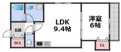 NAGAMORI新深江の間取り画像