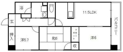 プレシュ牛田の間取り画像