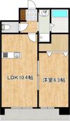 クロノス41新町IVの間取り画像