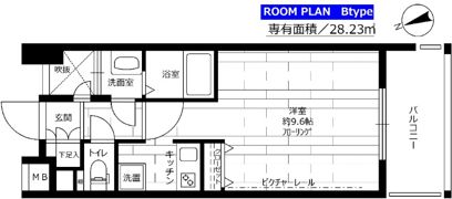 ステージファースト中野駅前の間取り画像