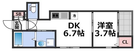 ブランテール深江橋の間取り画像