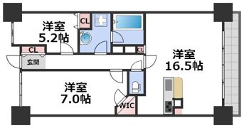 CITY SPIRE難波グレイスの間取り画像