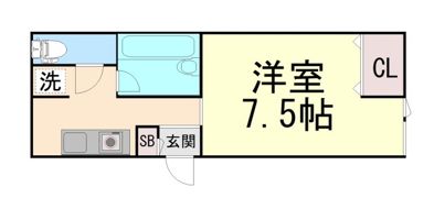 フォンテーヌ曽根の間取り画像