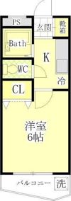 メゾンオレンジ1の間取り画像