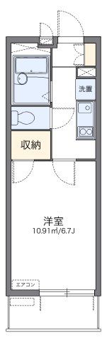 レオパレスサンライズ飯島の間取り画像