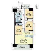 ライオンズ武蔵浦和ブライトフォートの間取り画像
