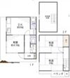 枚方市香里ケ丘貸家の間取り画像