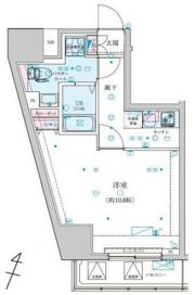 GENOVIA渋谷笹塚skygardenの間取り画像