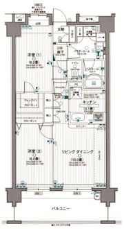 日神パレステージ東大和桜が丘の間取り画像