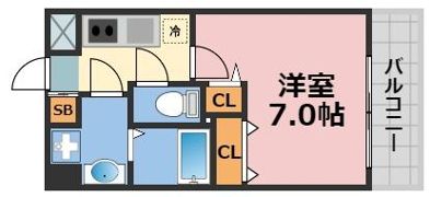 ラシーヌ瓦屋町の間取り画像