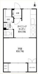 岡本梅林住宅5号棟の間取り画像