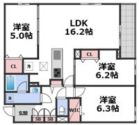ココルトリシアの間取り画像