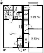 DUPLEX 国王508Aの間取り画像
