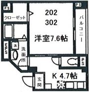 舞ハイツの間取り画像