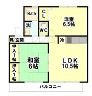 エステート川北の間取り画像