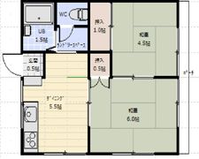 ハラックスⅡの間取り画像
