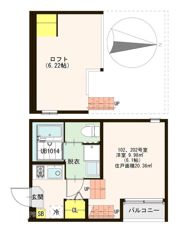 ハーモニーテラス東野中井ノ上町の間取り画像