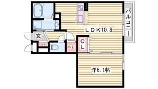 ガーベラ北神戸の間取り画像