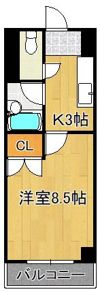 アリビオ折尾の間取り画像