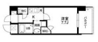 クラウンハイム北心斎橋フラワーコートの間取り画像