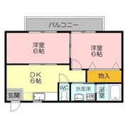 ハイツクレドール2号館の間取り画像