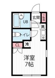 ローズアパートQ44の間取り画像
