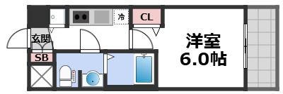 アクアプレイス天王寺Ⅱの間取り画像