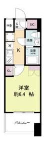 セレニテ難波グランデシュッドの間取り画像