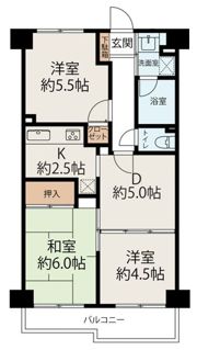 コスモ北与野の間取り画像