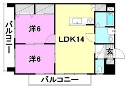 キャッスルビュー味酒野の間取り画像