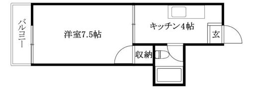 KBコート土居田2の間取り画像