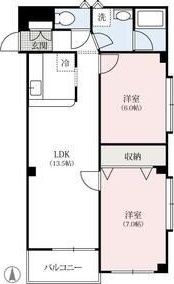 サンライズマンション並榎の間取り画像