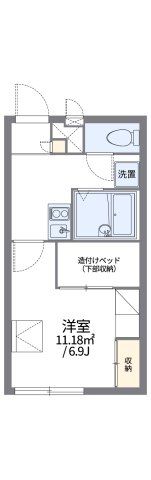 レオパレス一休寺道の間取り画像