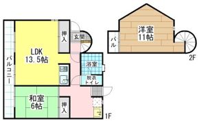 Moon中原東の間取り画像