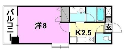 マリアージュ朝生田の間取り画像