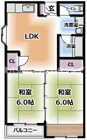 シティライフ中西の間取り画像