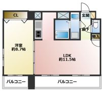 エスティメゾン南行徳の間取り画像