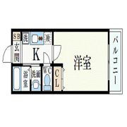 レジディア三宮東の間取り画像