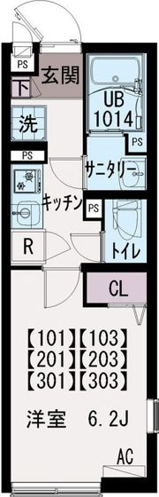 イクシオ榎町の間取り画像