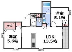 内代レジデンスサウスの間取り画像