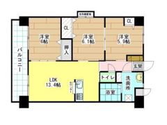 フローラ菜園場の間取り画像