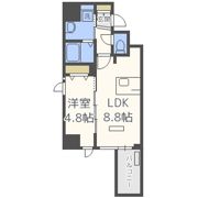 プレサンス北浜レガーロの間取り画像
